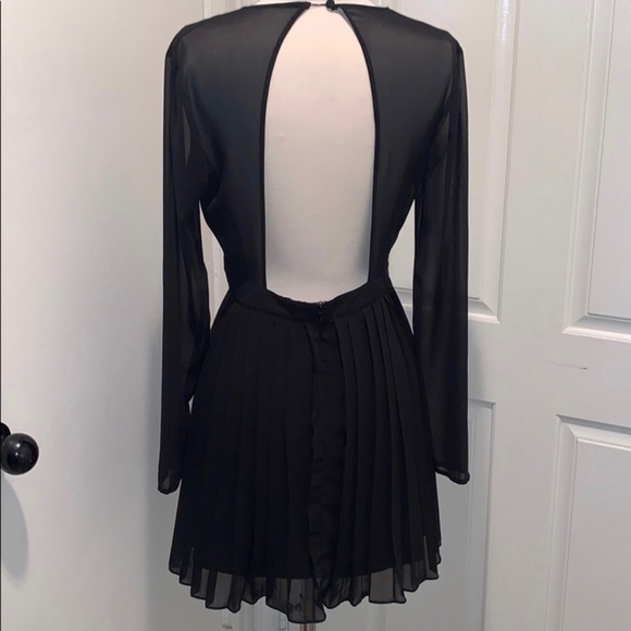 NBD Pleated Sheer Dress - Picture 6 of 8